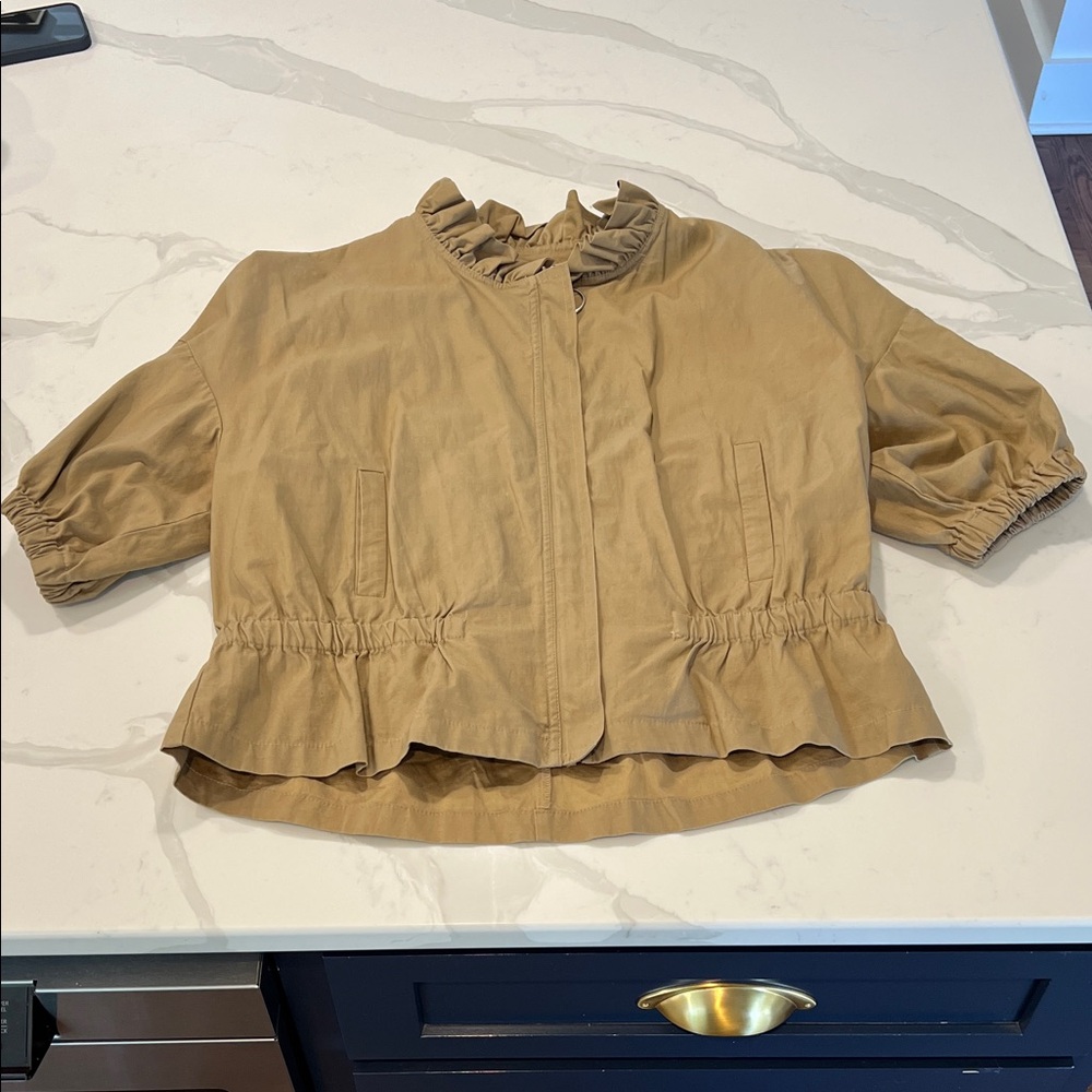 Gregory Beige Ruffled Jacket